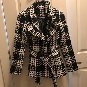 Black and White checkered coat